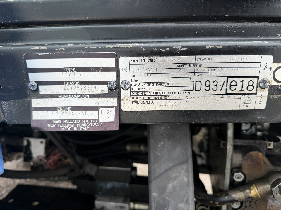 Used AG Equip TL100 2002
