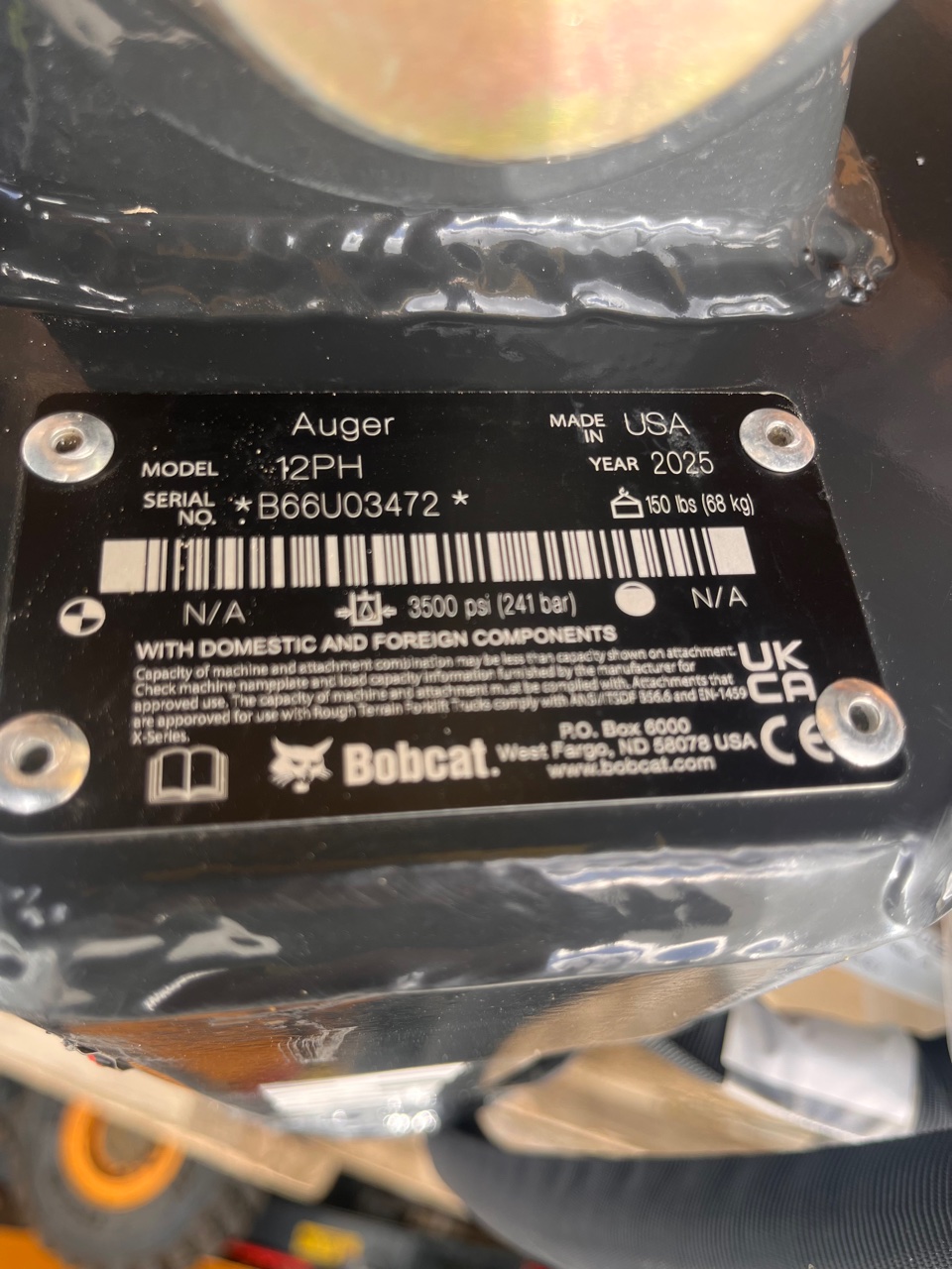 Bobcat Attach 12PH 2025