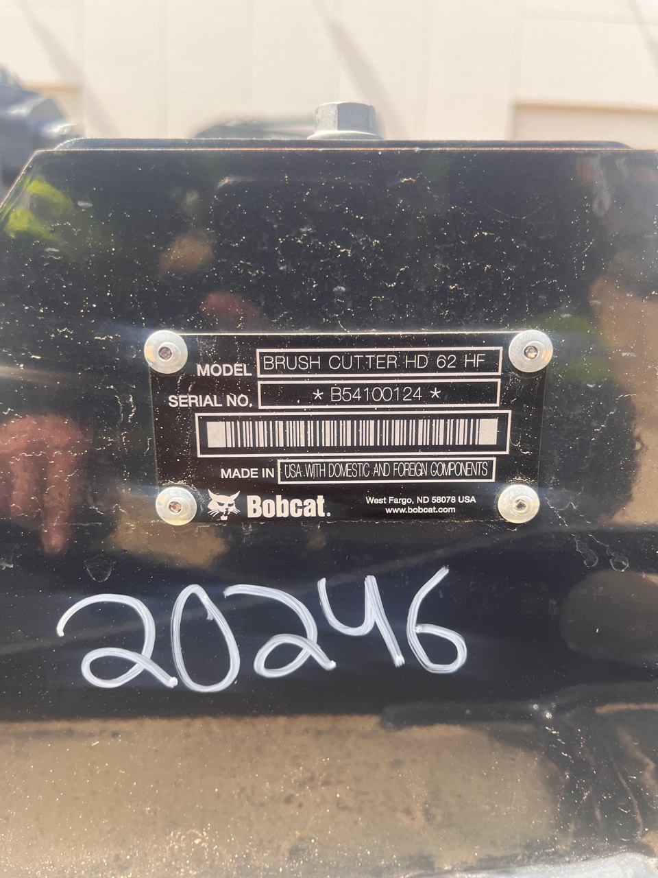 Bobcat Attach 62″ Brushcat (High Flow) 2025