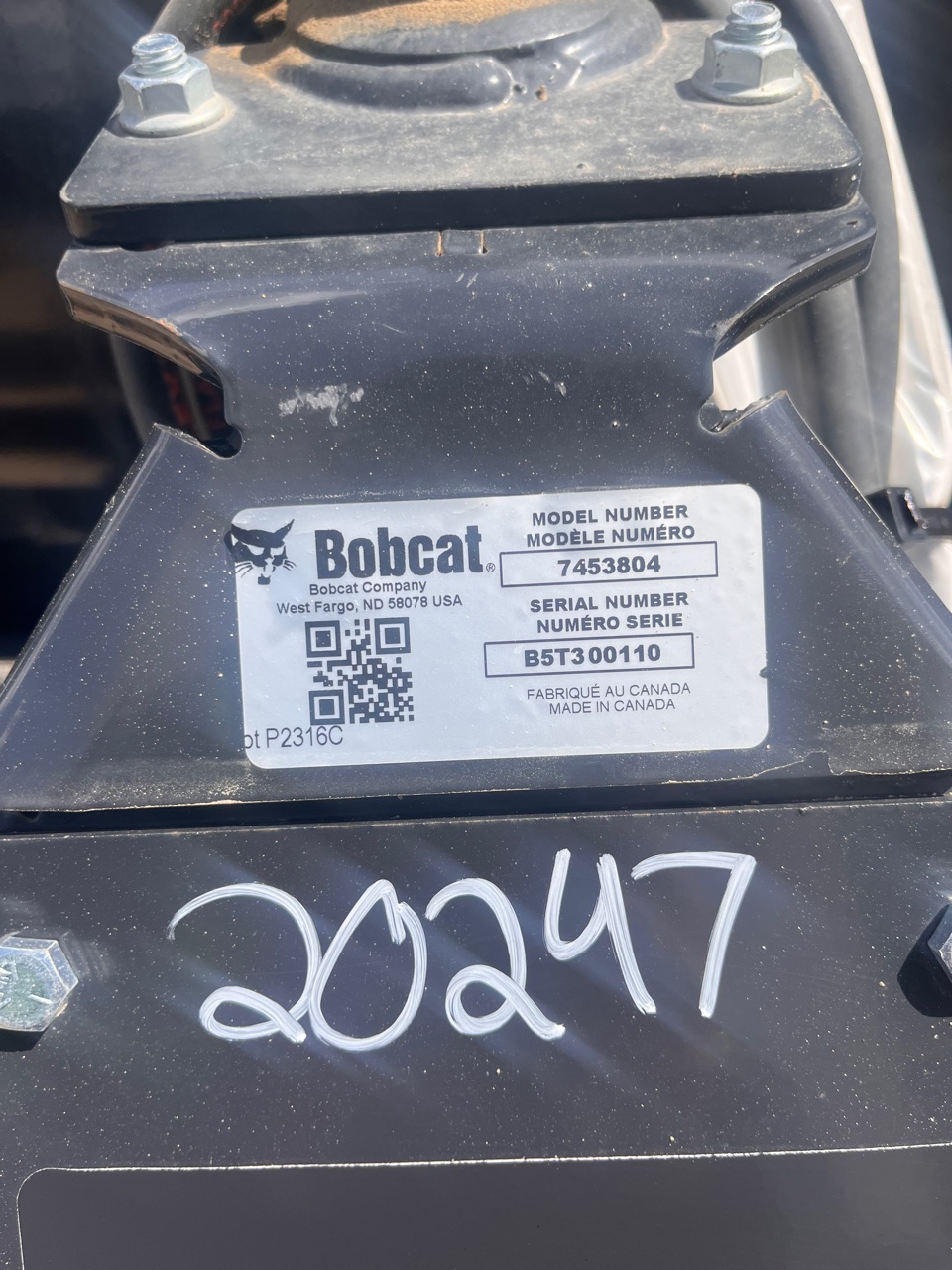 Bobcat Attach 72″ Straight Blade 2024